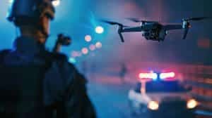 Maris-Tech portrays a public safety drone being used for emergency response.