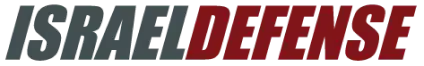 A logo that reads "Israel Defense," with "Israel" in grey and "Defense" in red, using a bold, sans-serif typeface, designed by Maris-Tech.